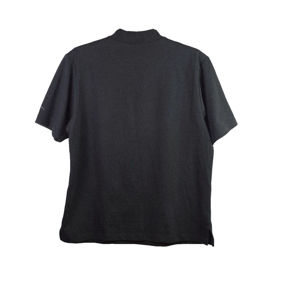 Tommy Bahama Men’s Large Black Cotton Blend Short Sleeve Polo Shirt
